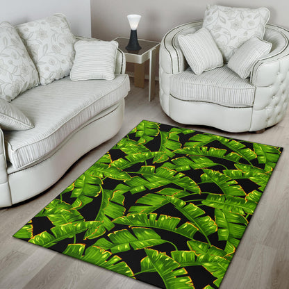 Banana Leaf Pattern Print Design BL06 Area Rugs