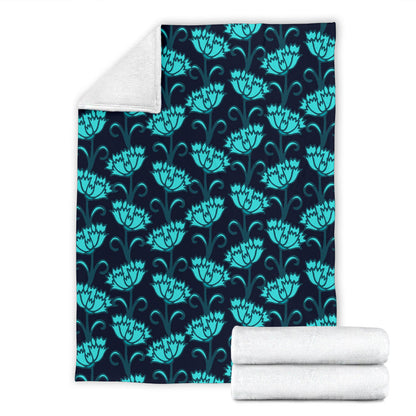 Carnations Pattern Print Design CN06 Fleece Blanket
