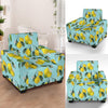 Lemon Pattern Print Design LM05 Armchair Slipcover