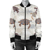 Sea Turtle Pattern Print Design T07 Women Bomber Jacket