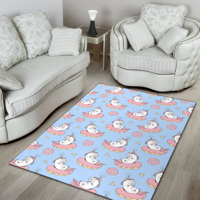 Donut Unicorn Pattern Print Design DN014 Area Rugs