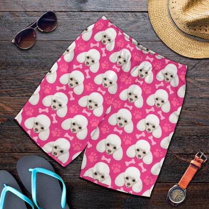 Poodle Pattern Print Design A04 Mens Shorts