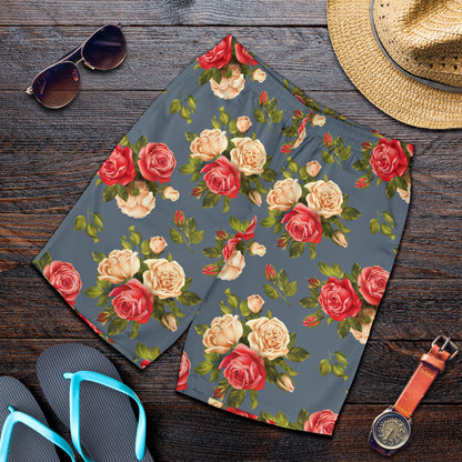 Rose Pattern Print Design RO017 Mens Shorts