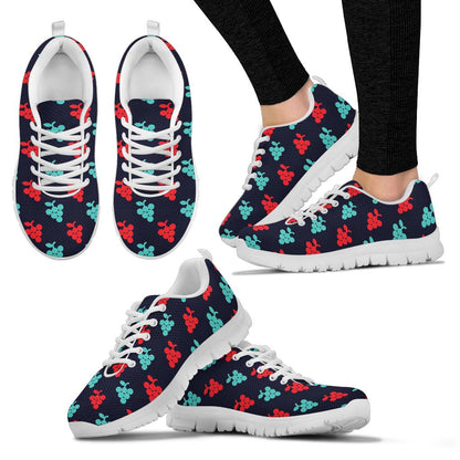 Grape Pattern Print Design GP07 Sneakers White Bottom Shoes