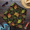 lotus Boho Pattern Print Design LO09 Mens Shorts