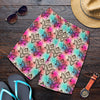 lotus Boho Pattern Print Design LO02 Mens Shorts