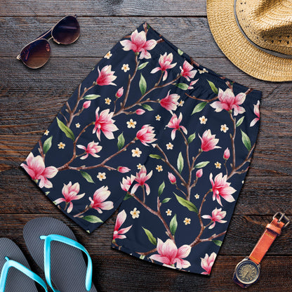 Magnolia Pattern Print Design MAG09 Mens Shorts