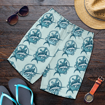 Swordfish Pattern Print Design 03 Mens Shorts