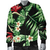 Bird Of Paradise Pattern Print Design BOP05 Men Bomber Jacket