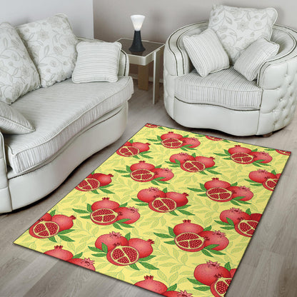 Pomegranate Pattern Print Design PG07 Area Rugs