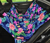 Neon Hibiscus Pattern Print Design HB016 Rear Dog  Seat Cover