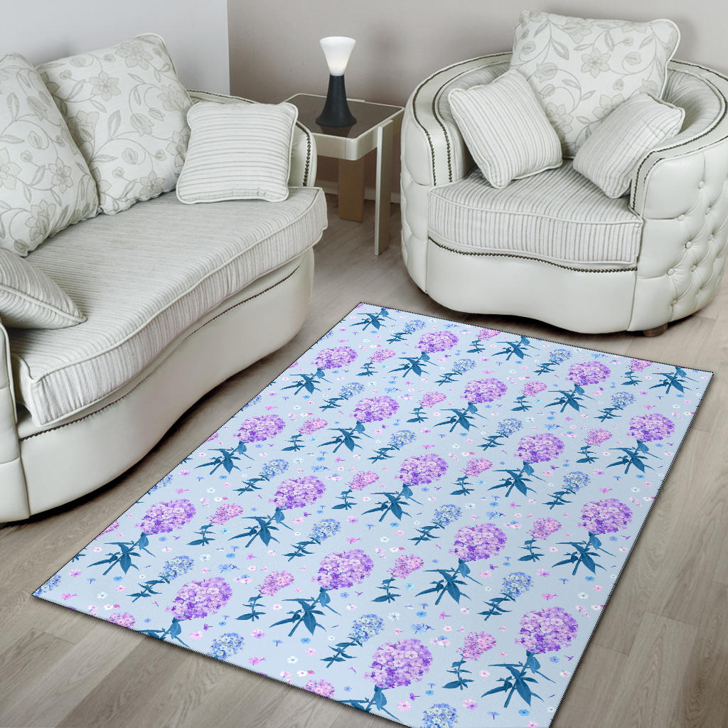 Lilac Pattern Print Design LI05 Area Rugs