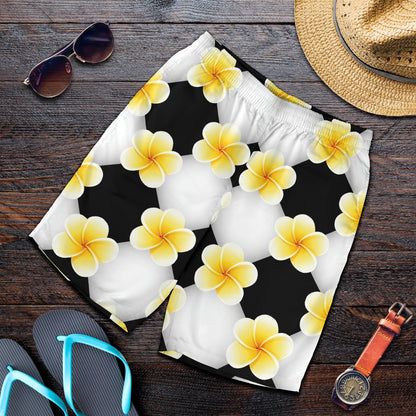 Plumeria Pattern Print Design A04 Mens Shorts