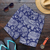 White Elephant Mandala Mens Shorts