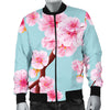 Cherry Blossom Pattern Print Design CB04 Men Bomber Jacket