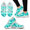 Dolphin Wave Print Sneakers White Bottom Shoes