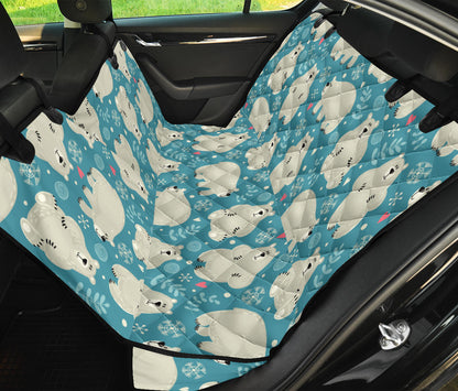 Bear Pattern Print Design BE04 Rear Dog  Seat Cover