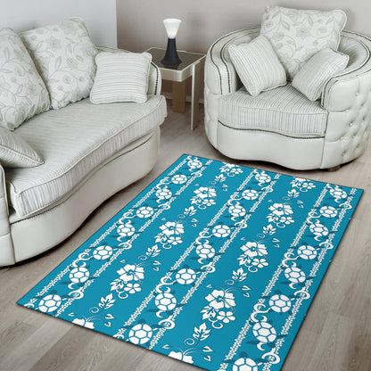 Hawaiian Themed Pattern Print Design H025 Area Rugs