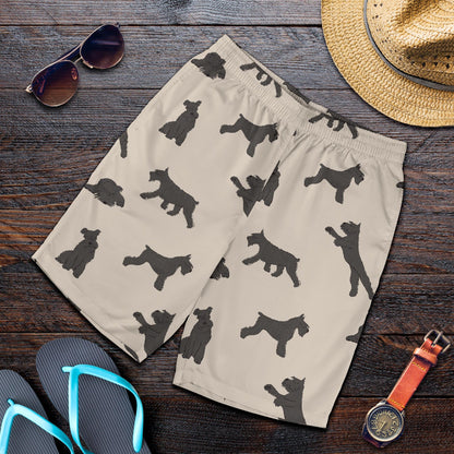 Schnauzers Pattern Print Design A06 Mens Shorts