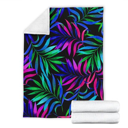 Tropical Flower Pattern Print Design TF010 Fleece Blanket