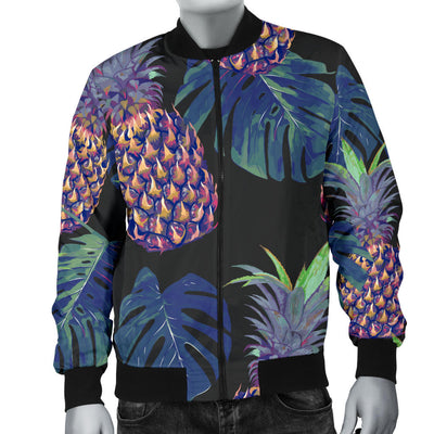 Pineapple Pattern Print Design PP04 Men Bomber Jacket