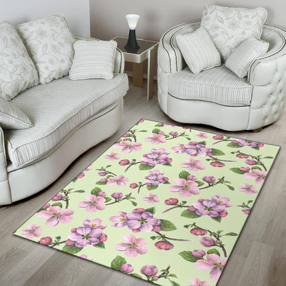 Apple Blossom Pattern Print Design AB05 Area Rugs