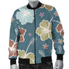 Hibiscus Pattern Print Design HB033 Men Bomber Jacket