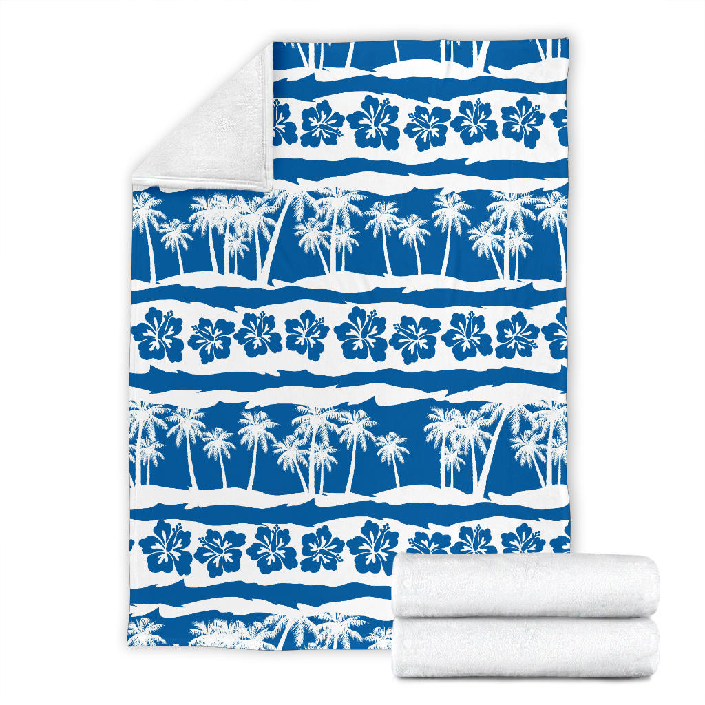 Hawaiian Themed Pattern Print Design H021 Fleece Blanket