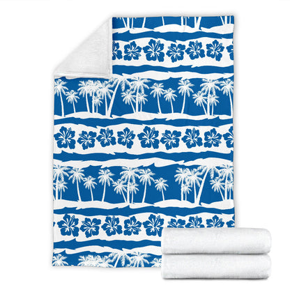 Hawaiian Themed Pattern Print Design H021 Fleece Blanket