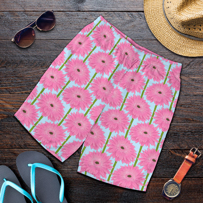 Gerberas Pattern Print Design GB01 Mens Shorts