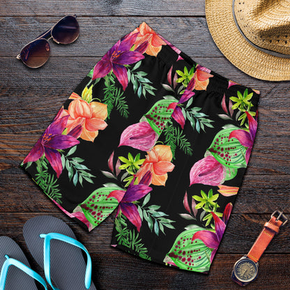 Amaryllis Pattern Print Design AL09 Mens Shorts
