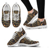 Gold African Design Sneakers White Bottom Shoes