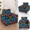 Butterfly Mandala Style Armchair Slipcover