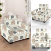 Elephant Cute Armchair Slipcover