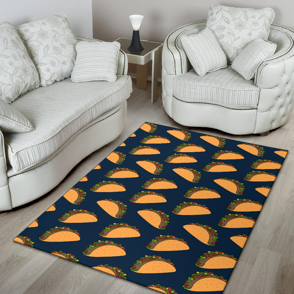 Taco Pattern Print Design TC04 Area Rugs
