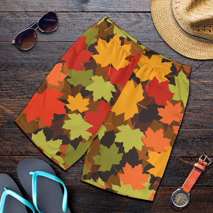 Maple Leaf Pattern Print Design 05 Mens Shorts