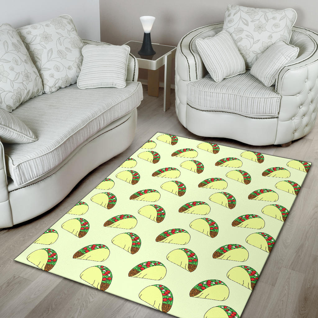 Taco Pattern Print Design TC05 Area Rugs