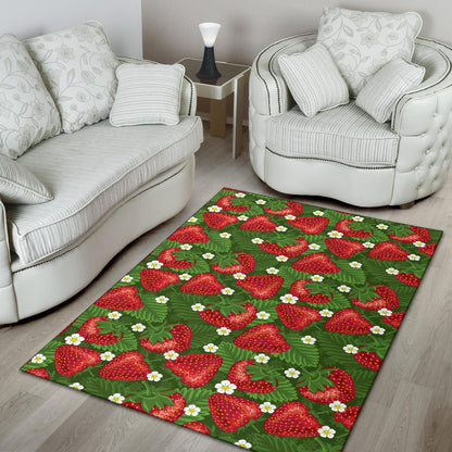 Strawberry Pattern Print Design SB05 Area Rugs
