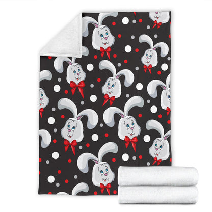 Rabbit Pattern Print Design RB012 Fleece Blanket