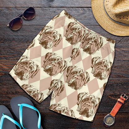 Mastiffs Pattern Print Design 01 Mens Shorts