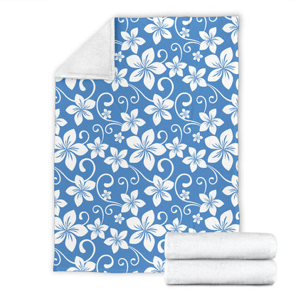 Hibiscus Pattern Print Design HB09 Fleece Blanket