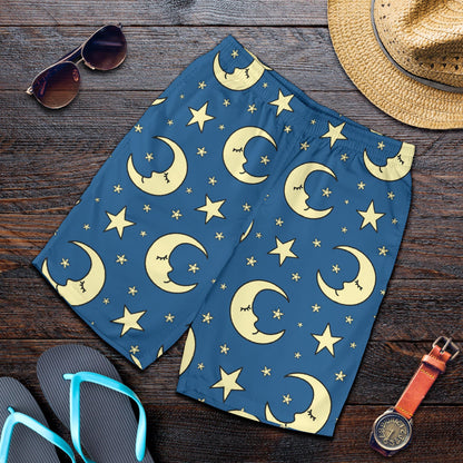 Moon Night Pattern Print Design 03 Mens Shorts