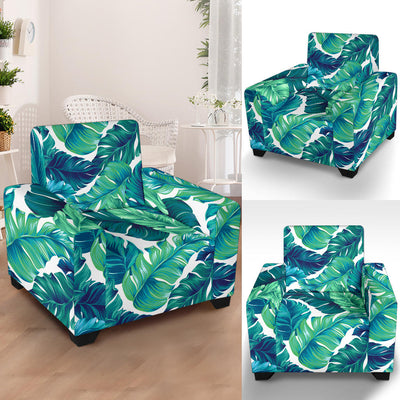 Brightness Tropical Palm Leaves Armchair Slipcover