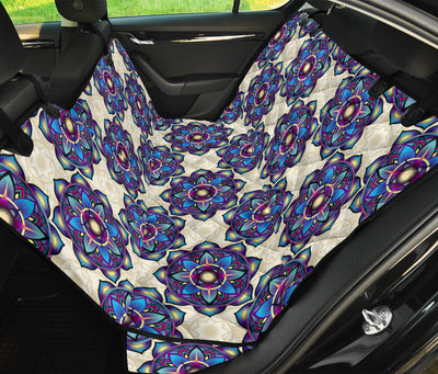 Lotus Boho Pattern Print Design LO08 Rear Dog  Seat Cover