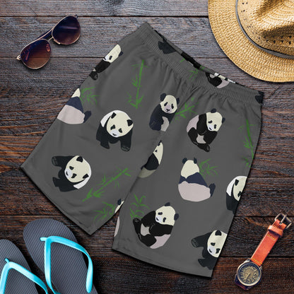 Panda Pattern Print Design A06 Mens Shorts