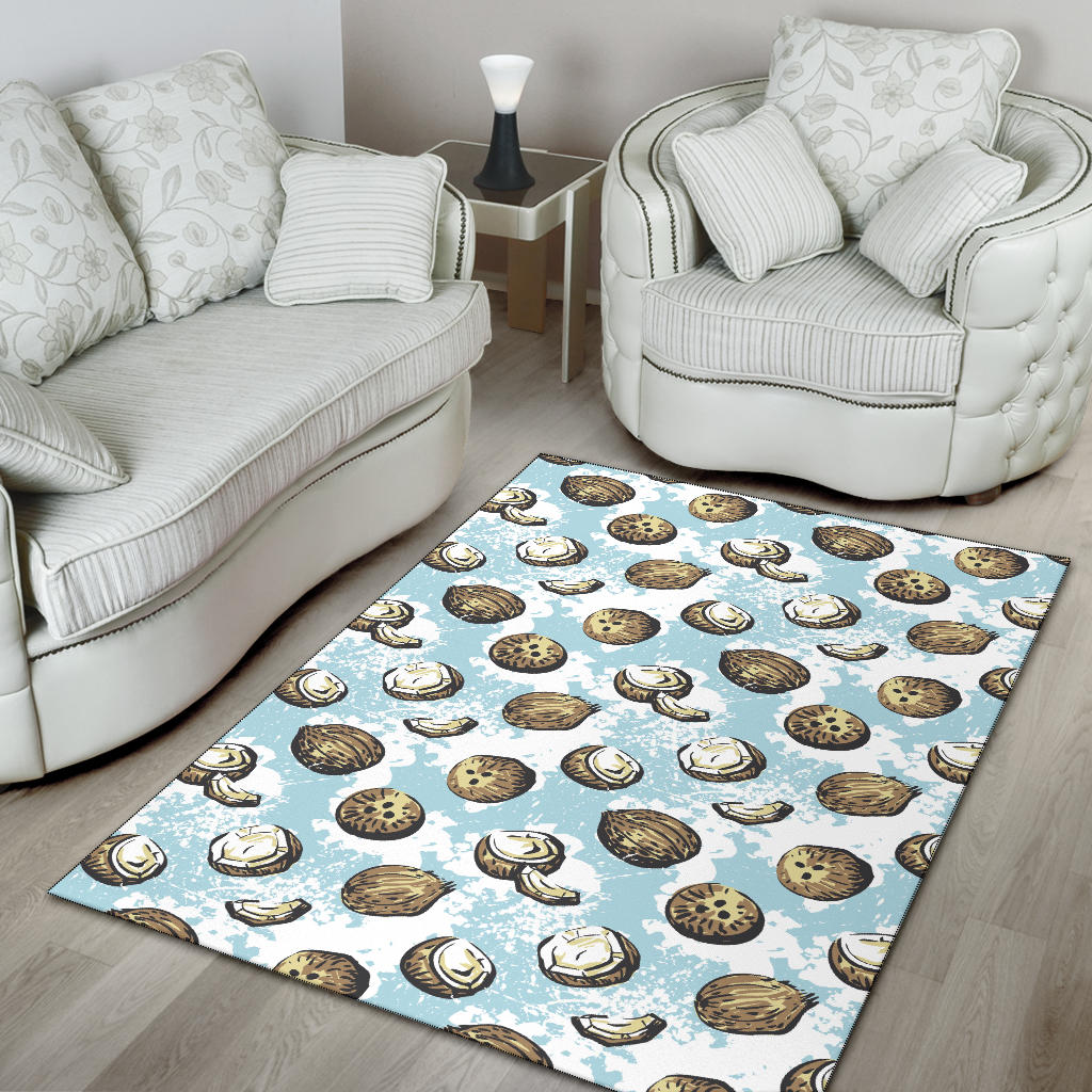Coconut Pattern Print Design CN01 Area Rugs