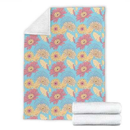 Gerberas Pattern Print Design GB04 Fleece Blanket