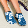 Hibiscus Pattern Print Design HB03 Aqua Water Shoes