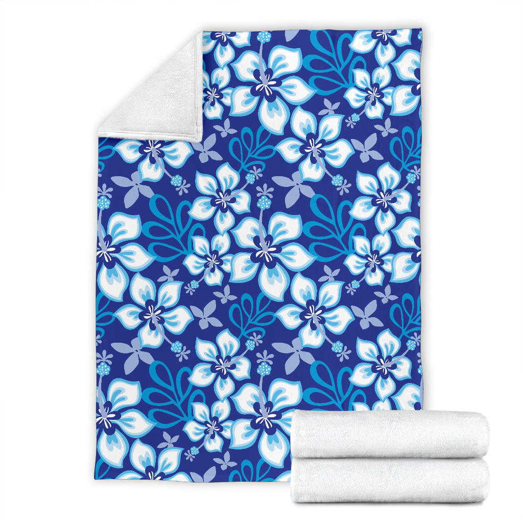 Hibiscus Pattern Print Design HB04 Fleece Blanket