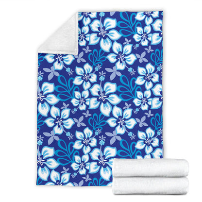 Hibiscus Pattern Print Design HB04 Fleece Blanket